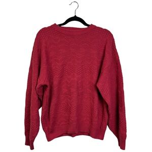 Vintage Pink Knit Sweater sz L